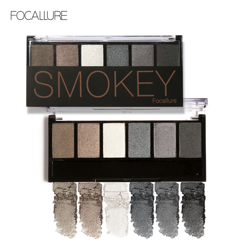 Focallure Smokey 6 Colors Eyeshadow Palette