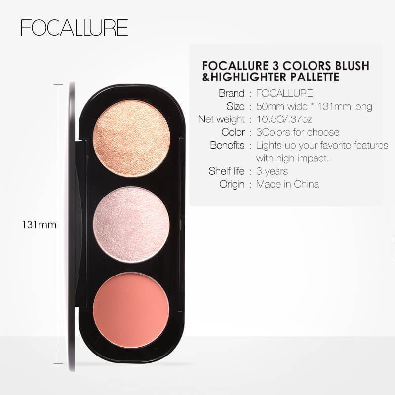 Focallure Blush & Highlighter Palette