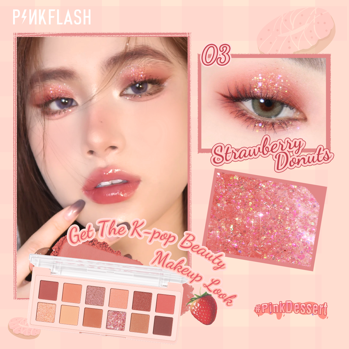 PinkFlash PRO TOUCH Eyeshadow PaletteE15 Focallure Pakistan