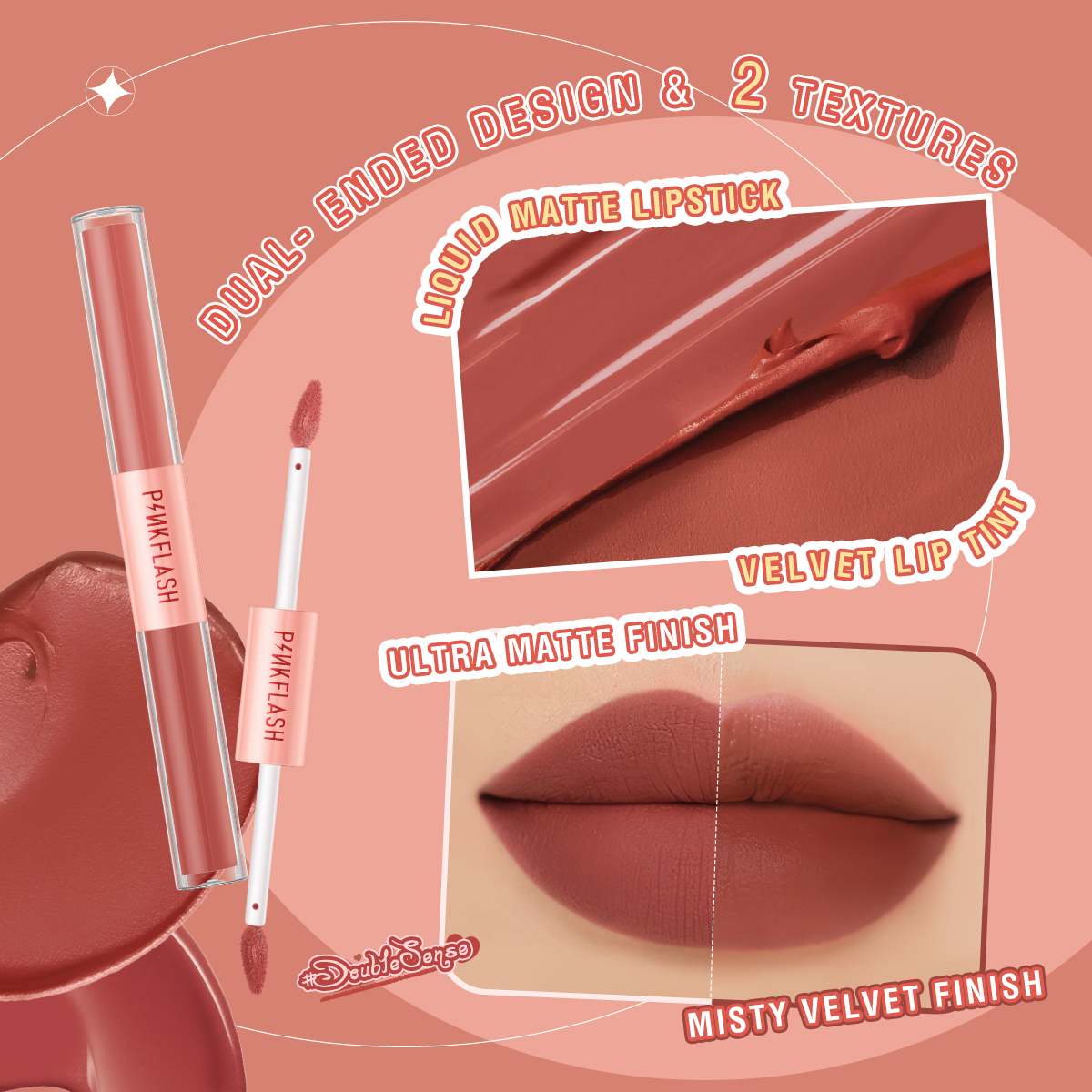 pinkflash duoble lipstick